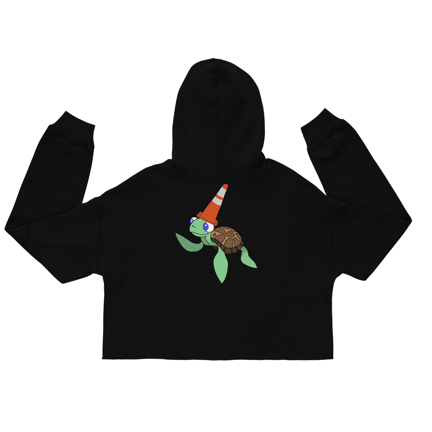 Traffic Cone Cropped Hoodie